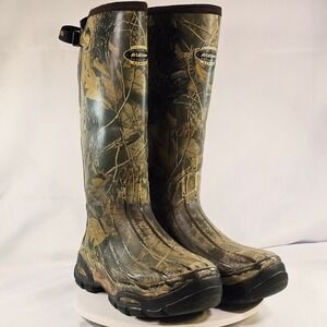 LaCrosse Alpha Authentic Mens Camo Rubber Hunting Boots 200005 Size 13